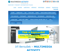 Tablet Screenshot of multimedia-activity.cz